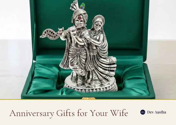 Anniversary gift for wife - meaningful silver-plated keepsakes