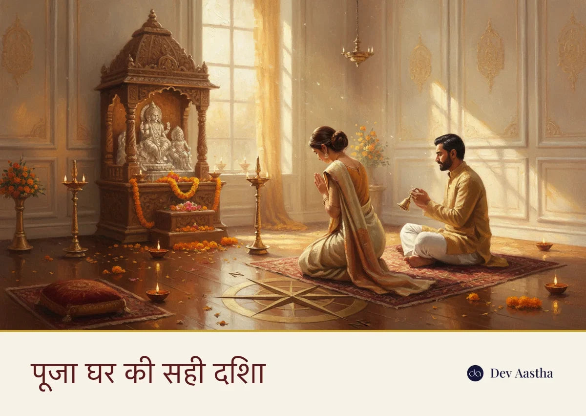 पूजा घर किस दिशा में होना चाहिए? घर के मंदिर और मूर्ति की सही दिशा (वास्तु गाइड)