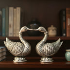 Mandarin Duck Silver-Plated Idol