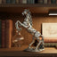 Standing Horse Statue Silver-Plated