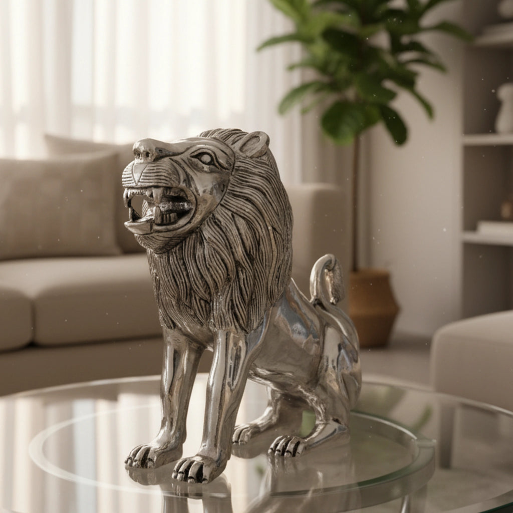 Majestic Lion Silver-Plated