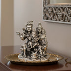 Lord Shiva Family Silver-Plated (Shiv Parivar) Idol Set