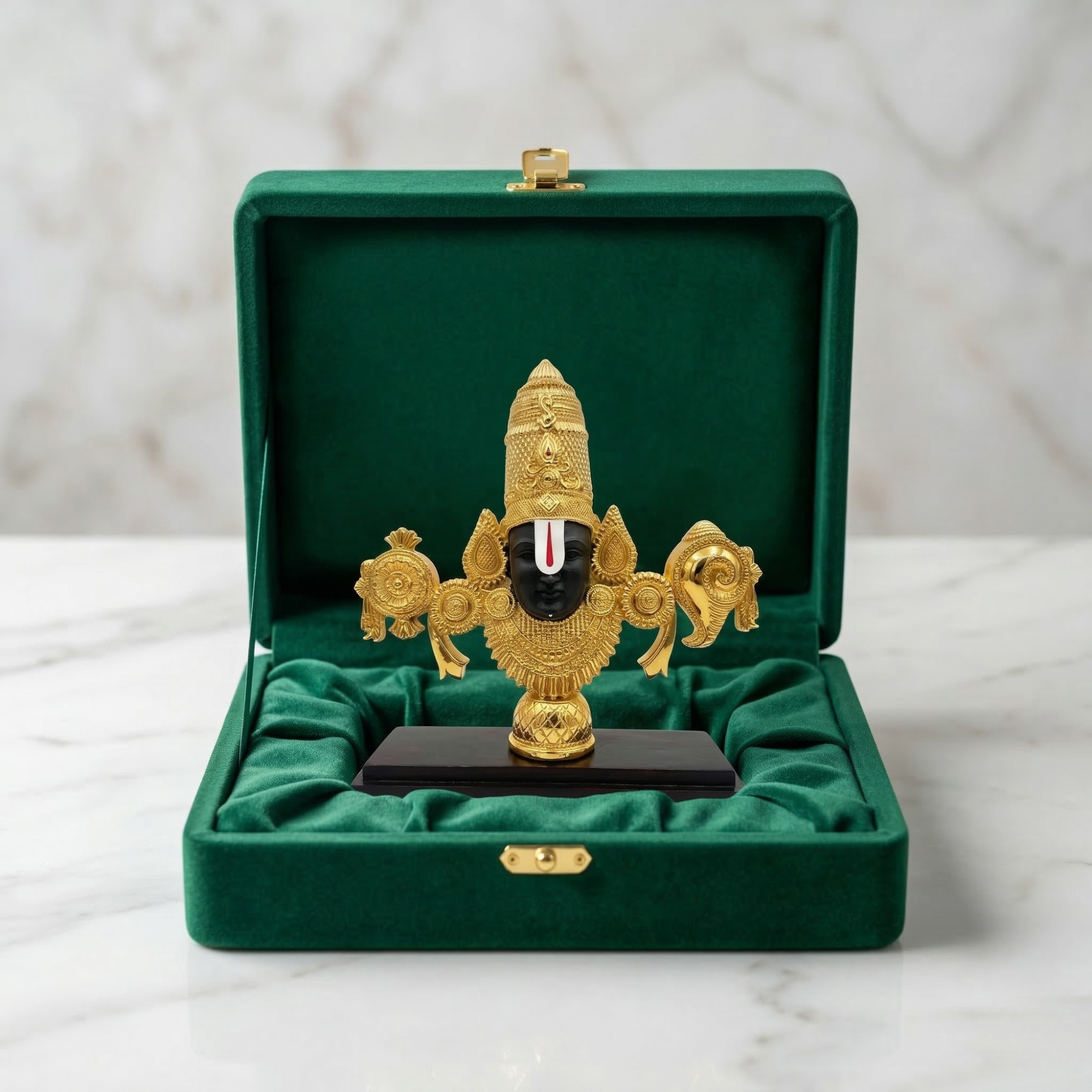 Tirupati Balaji Gold-Plated Idol Main image