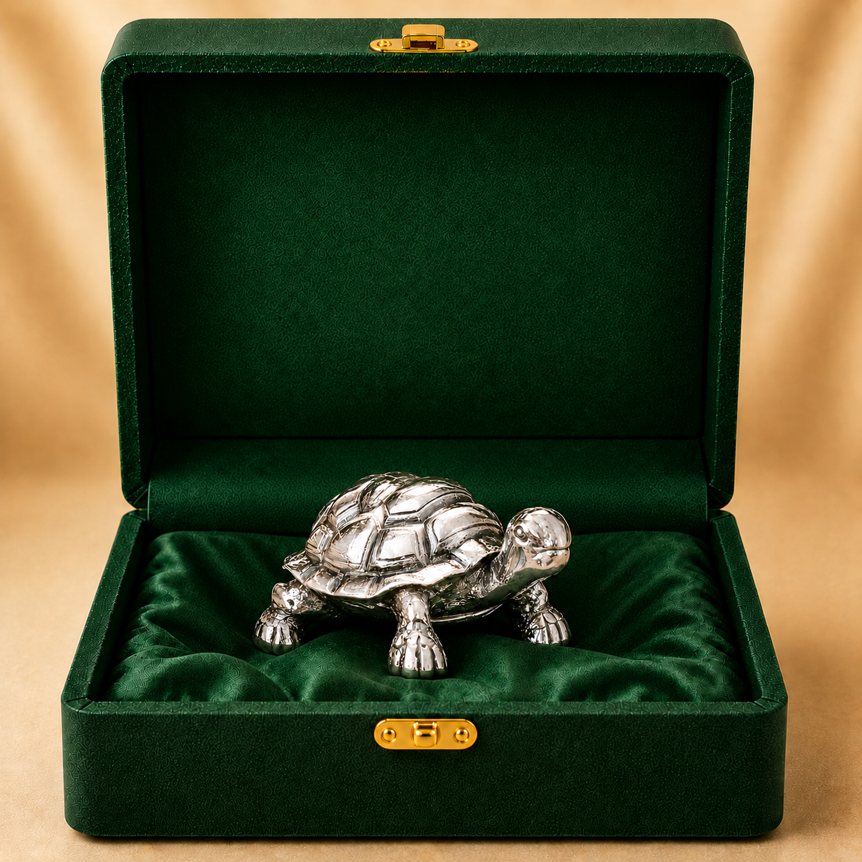 Vastu Tortoise Silver-Plated Idol Main image