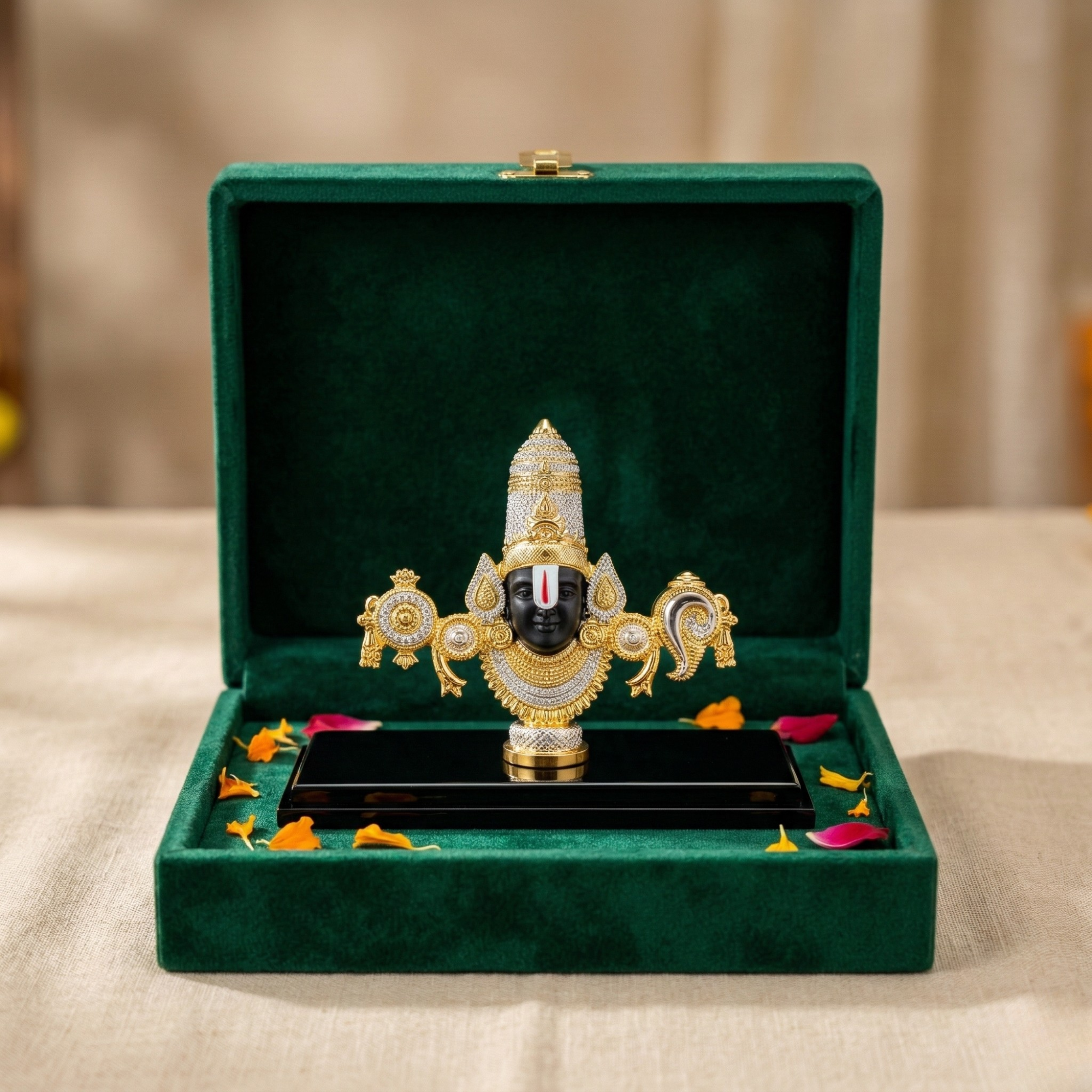Lord Balaji Gold & Silver-Plated Idol Main image