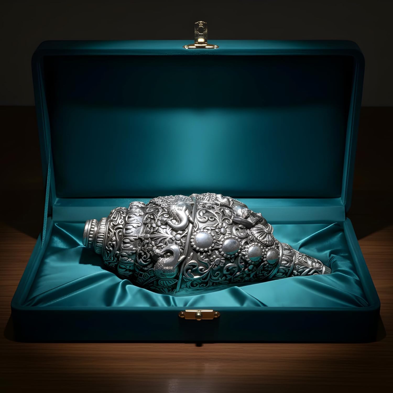 Ganesh Shankh Silver-Plated (5.2") Main image