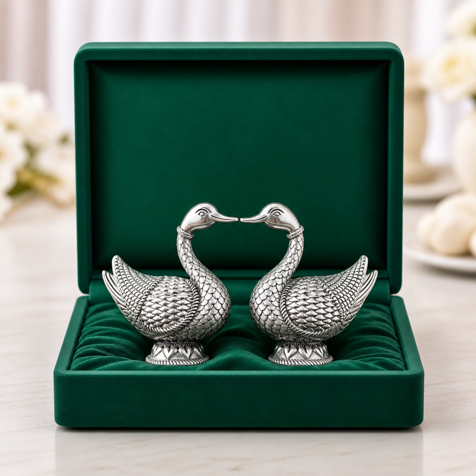 Mandarin Duck Silver-Plated Idol (4") Main image
