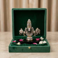 Lord Venkateswara Balaji Antique Silver & Gold Plated Idol