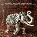 Elephant Murti Set Silver Plated