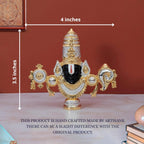 Lord Balaji Idol - Gold & Silver Plated