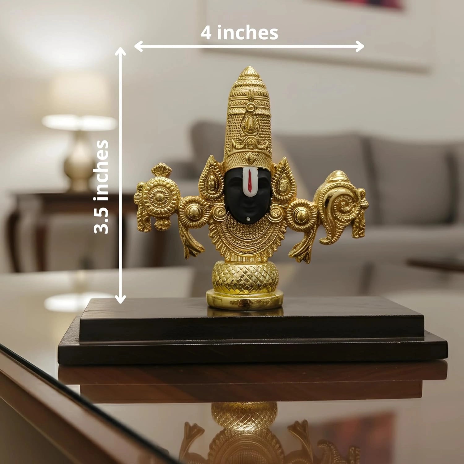 Lord Venkateswara Idol – Tirupati Balaji Statue for Home Temple Secondary image