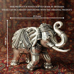 Elephant Murti Set Silver Plated