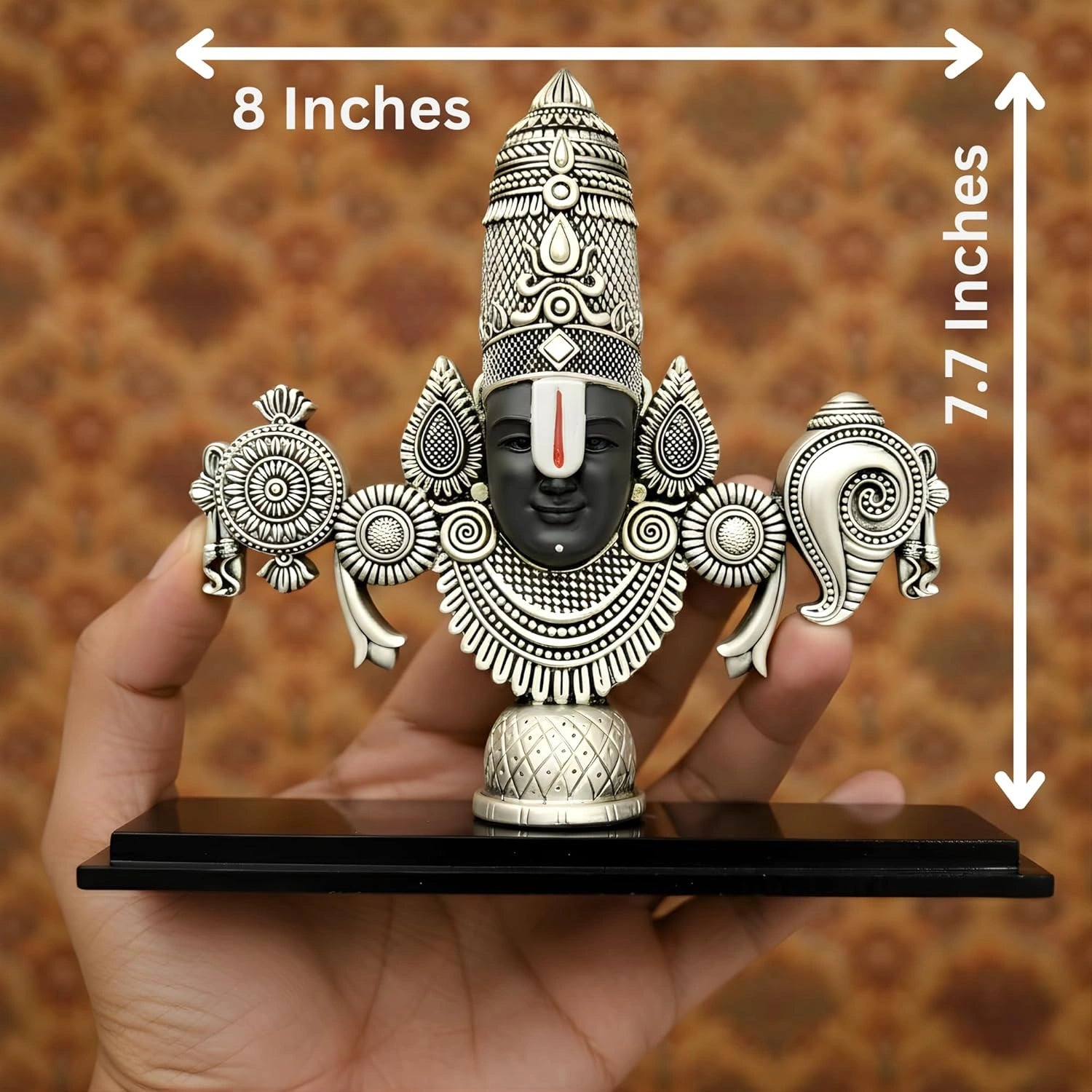 Balaji Idol – Lord Venkateswara Silver-Plated