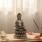 Lord Buddha Silver-Plated Idol