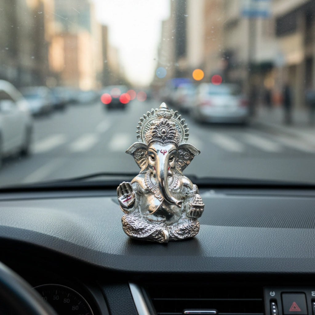 Lord Ganesha Silver-Plated Idol