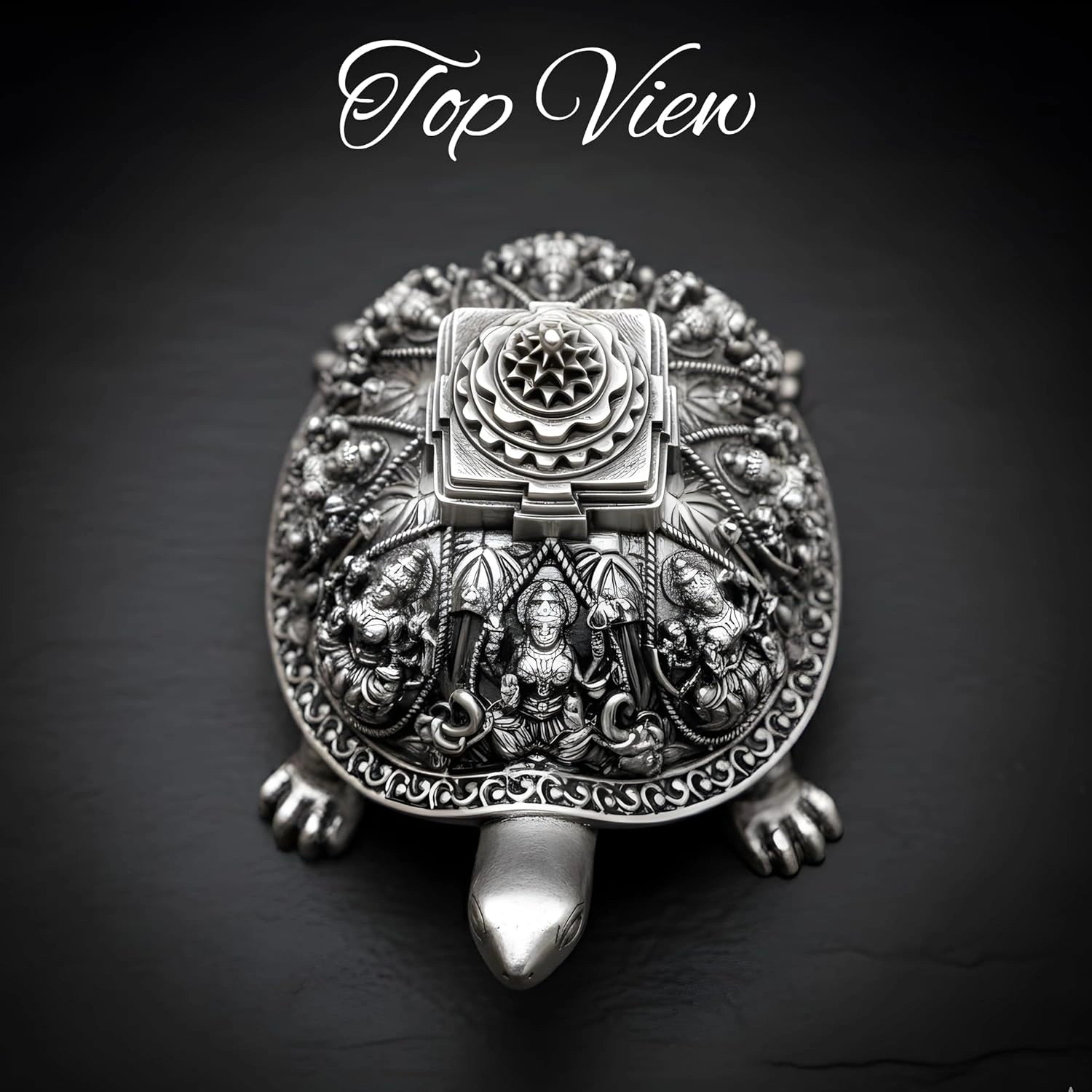 Ashta Lakshmi Tortoise Idol 999 Silver-Plated