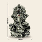 Lord Ganesha Idol – Silver-Plated