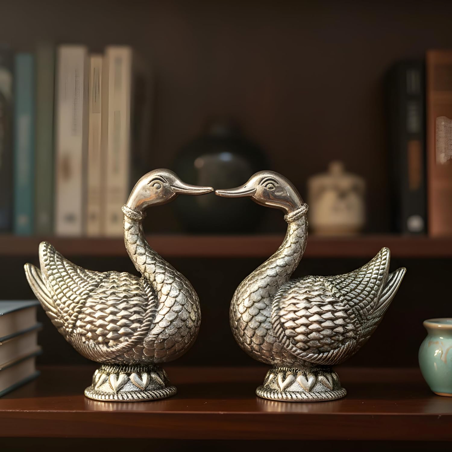 Mandarin Duck Silver-Plated Idol (4") Secondary image