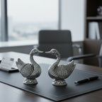 Mandarin Duck Silver-Plated Idol