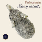 Elephant Murti Set Silver Plated