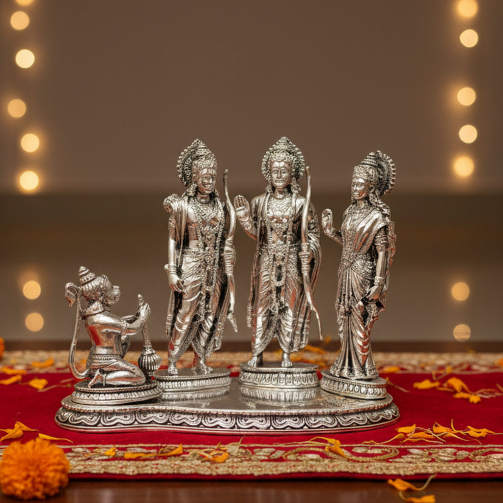 Ram Darbar Silver-Plated Idol