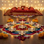 Lotus Diyas | Set of 2 Diyas |Silver Plated