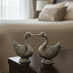 Mandarin Duck Silver-Plated Idol