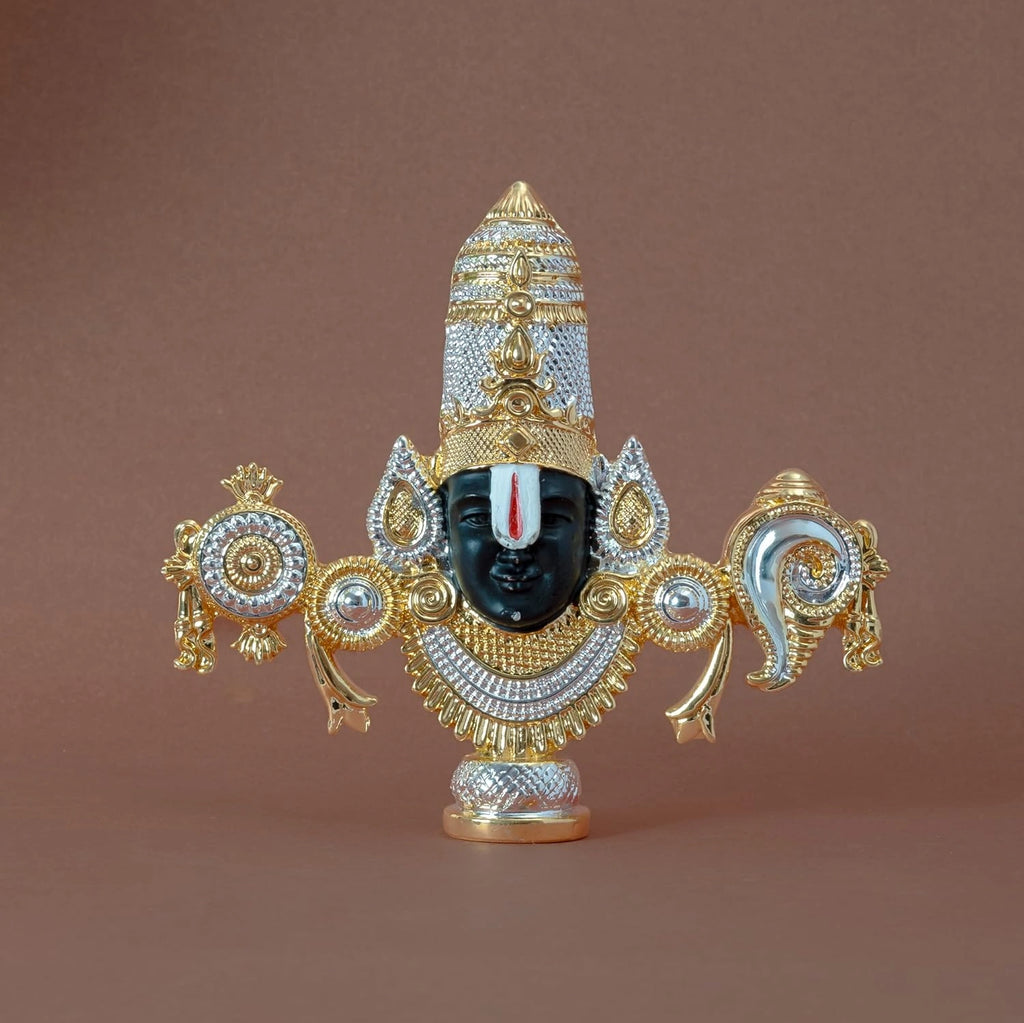 Lord Balaji Idol - Gold & Silver Plated
