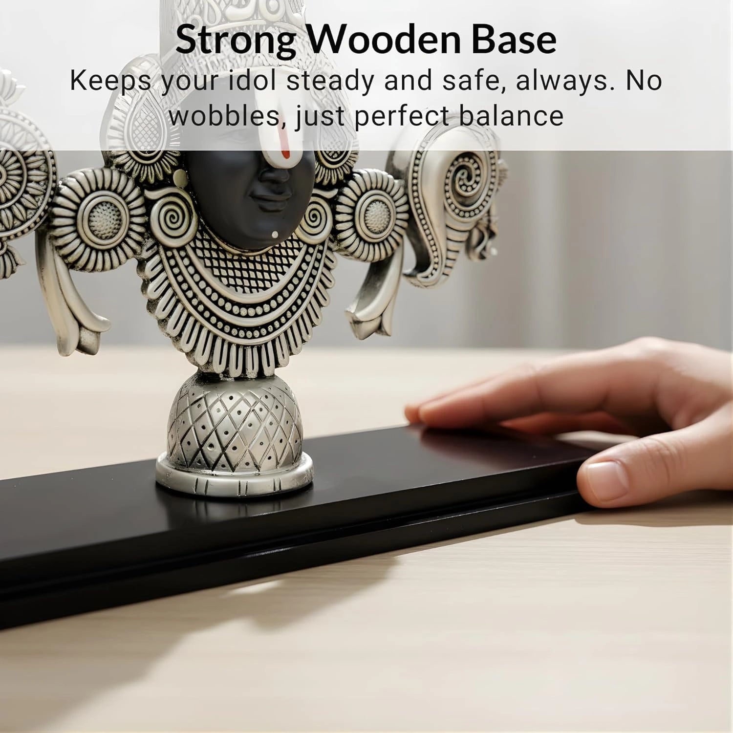 Balaji Idol – Lord Venkateswara Silver-Plated