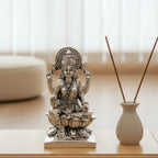 Maa Lakshmi Silver-Plated Idol