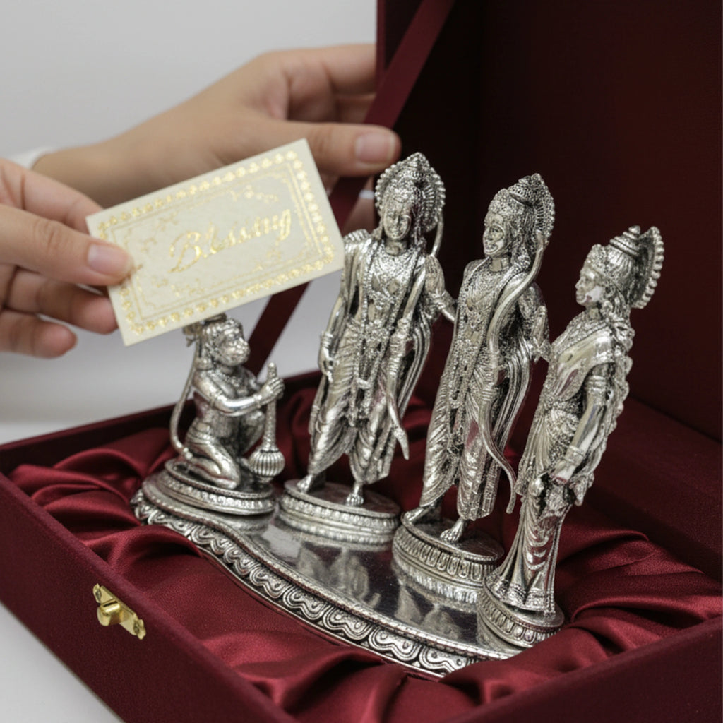 Ram Darbar Silver-Plated Idol