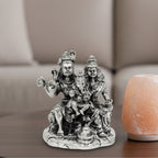 Lord Shiva Family Silver-Plated (Shiv Parivar) Idol Set