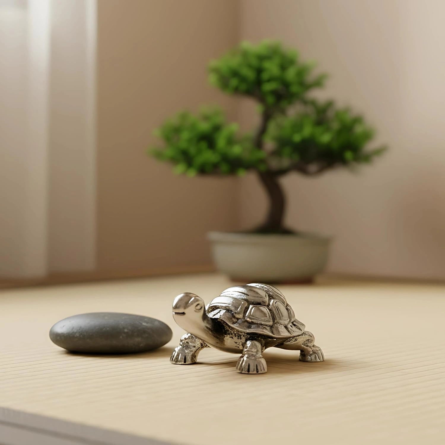 Tortoise, Turtle, Kachua Silver Plated (3.5 Inch) Secondary image