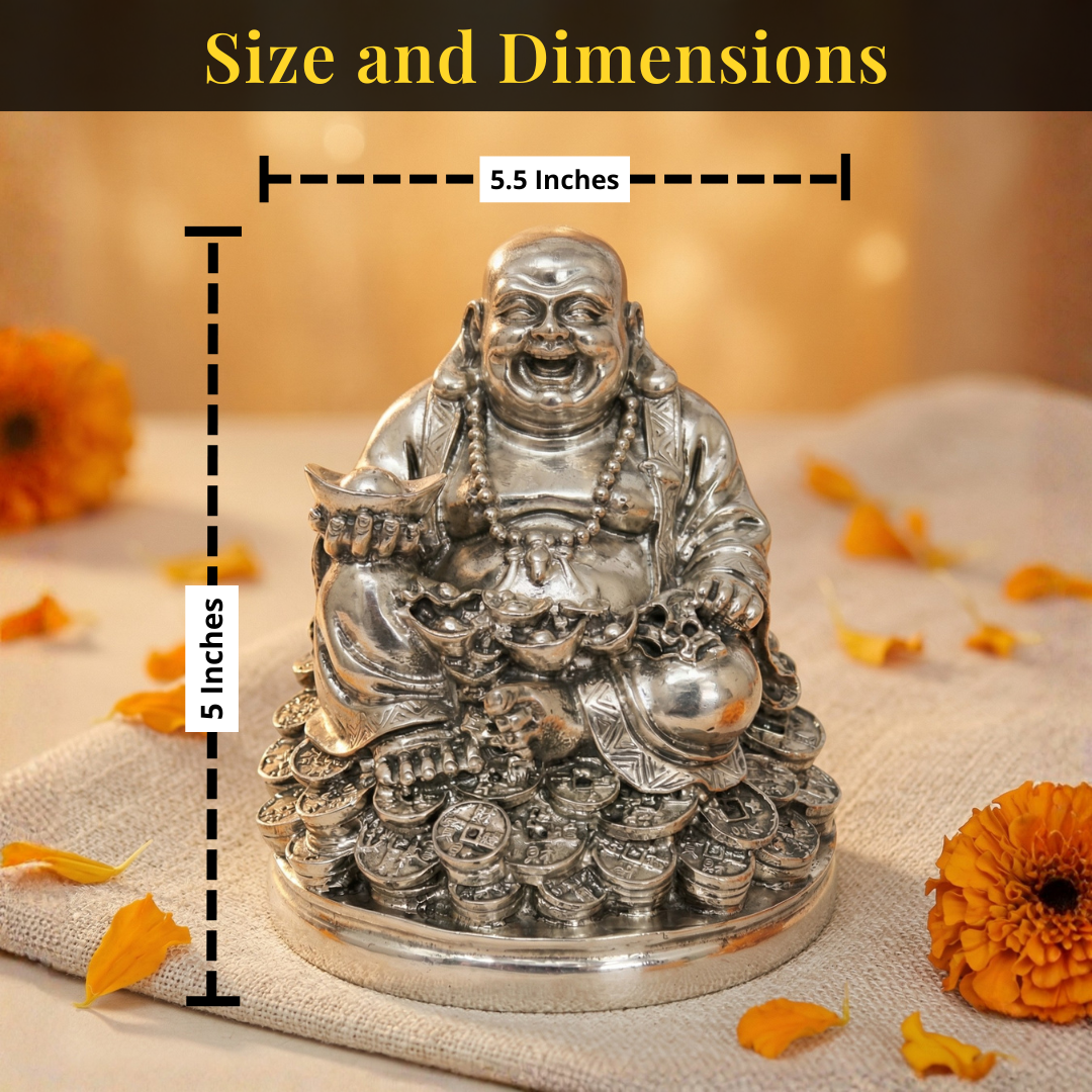 Buddha Silver Statue 5.5