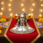 Adiyogi Shiva Silver-Plated Idol