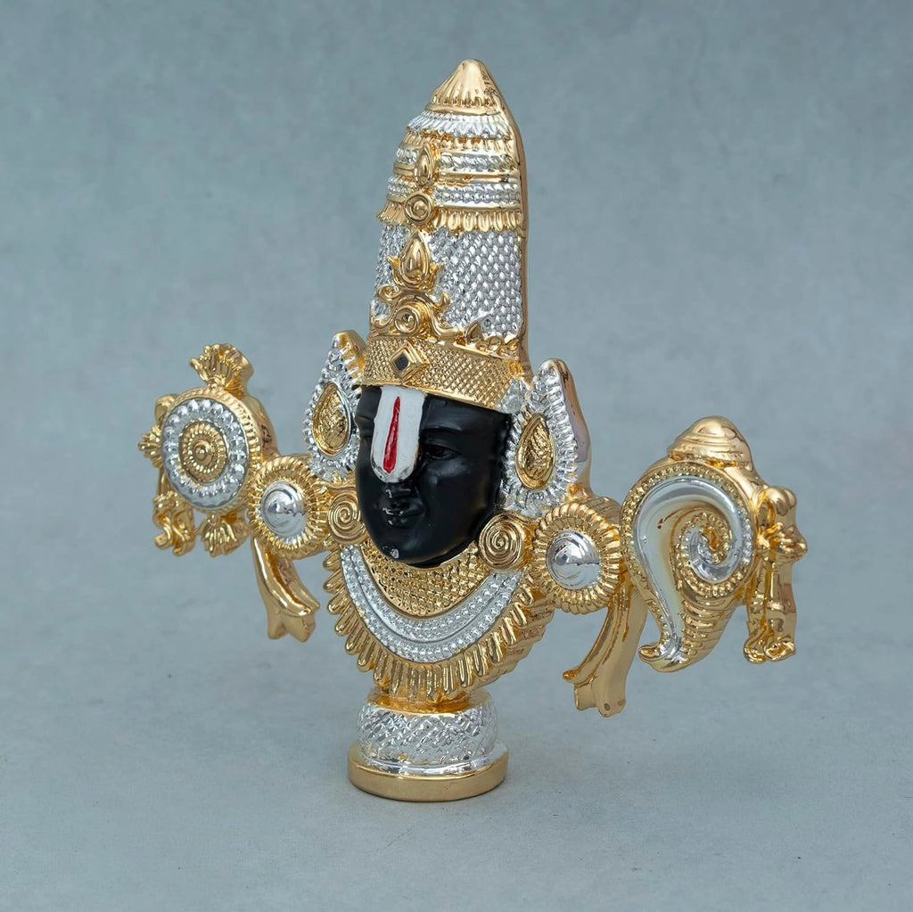 Lord Balaji Idol - Gold & Silver Plated