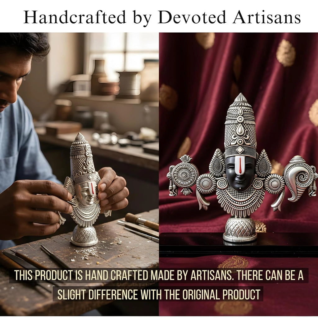Balaji Idol – Lord Venkateswara Silver-Plated