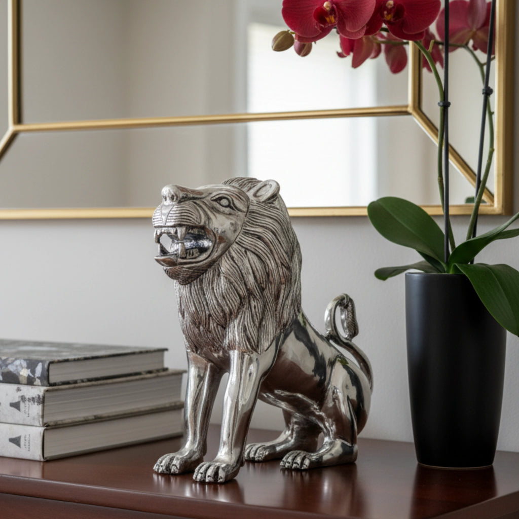 Majestic Lion Silver-Plated
