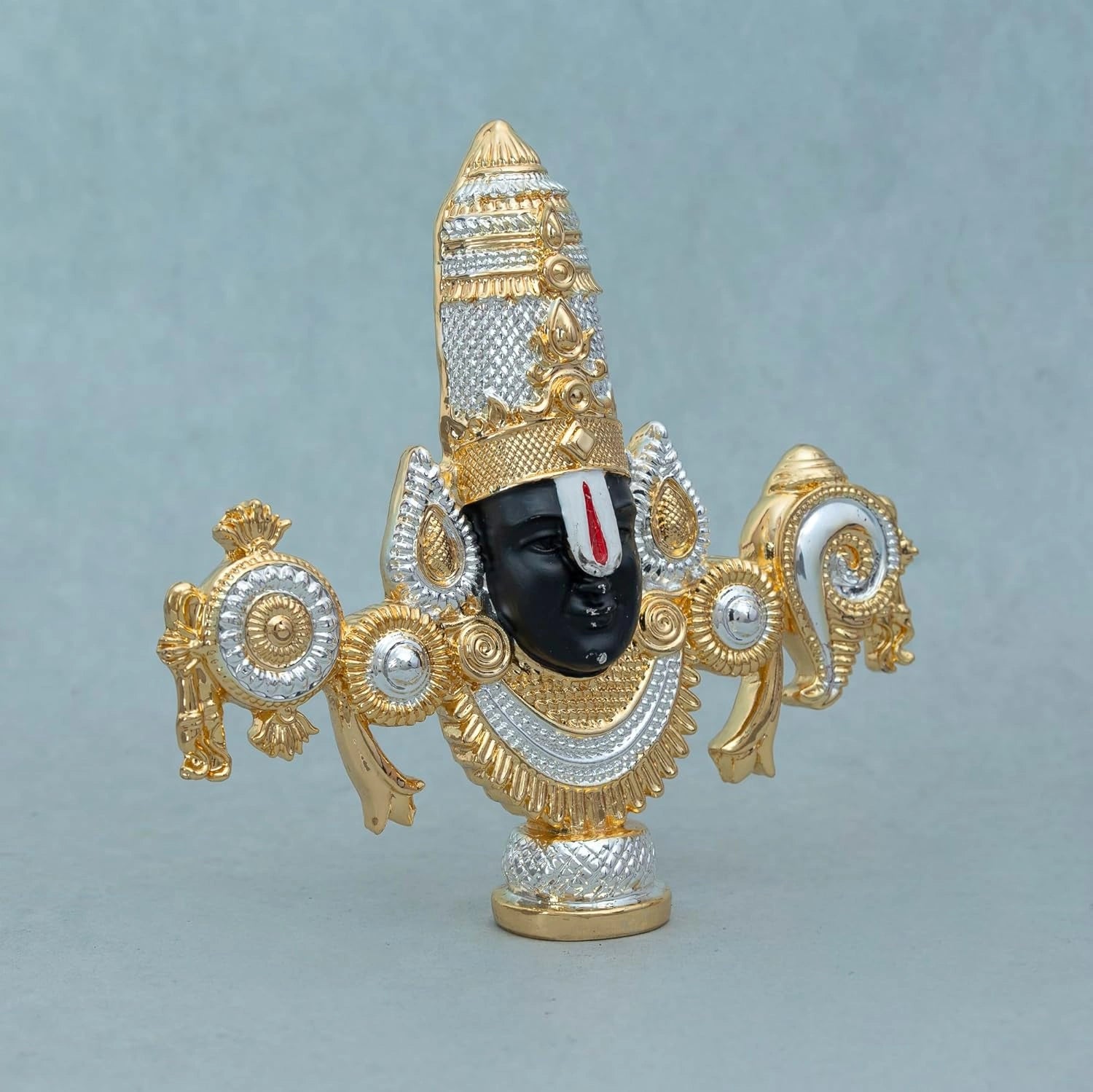 Lord Balaji Idol - Gold & Silver Plated