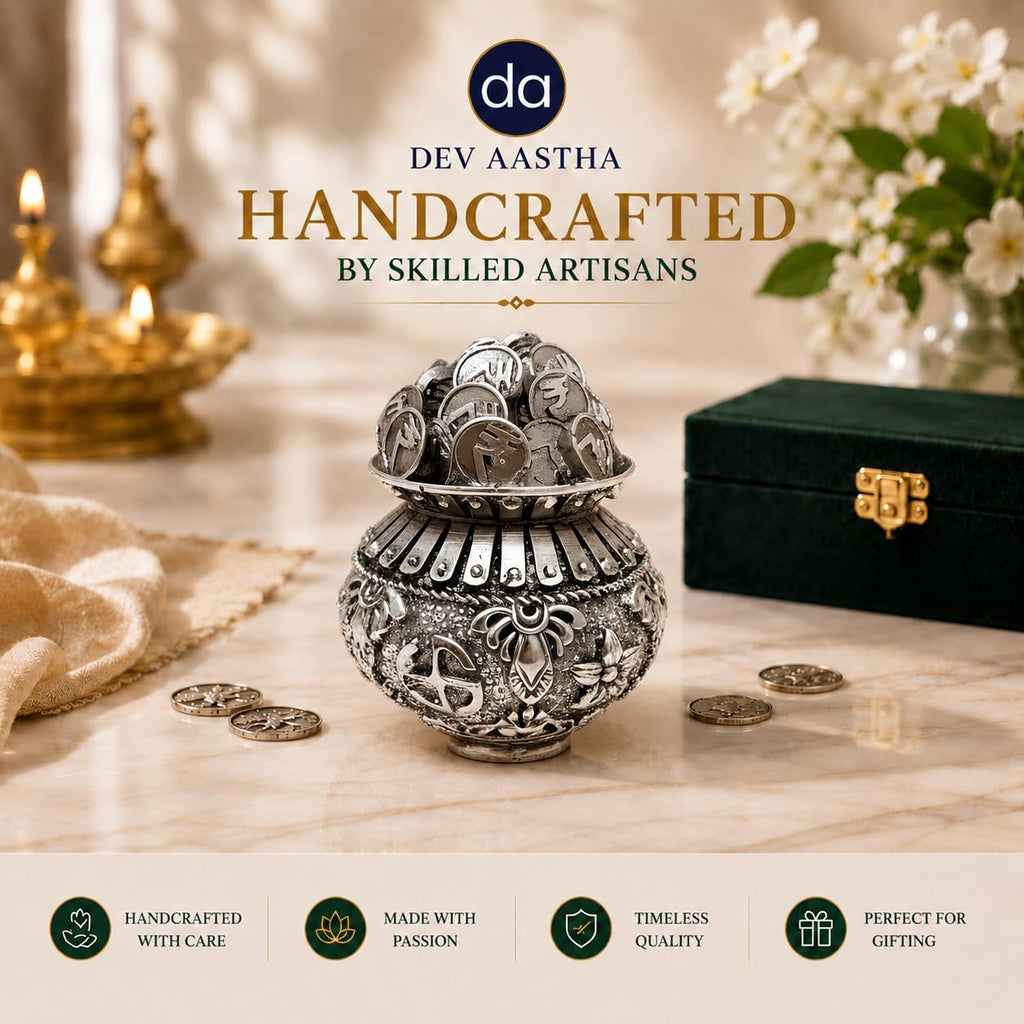 Silver Plated Kalash Khazana | 2.5 Inch