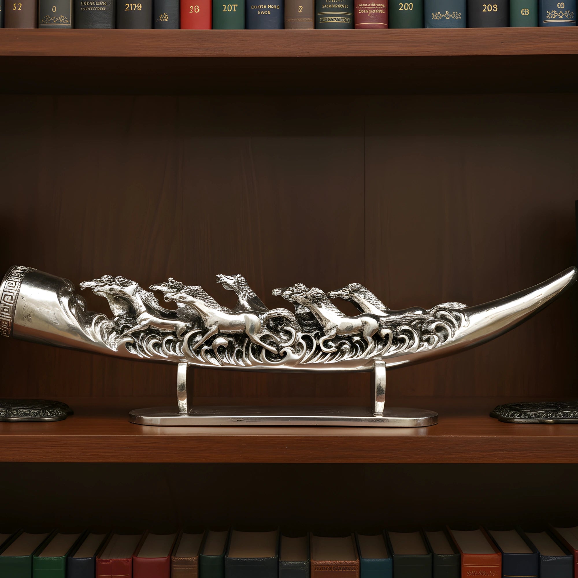 7 Running Horses Silver-Plated