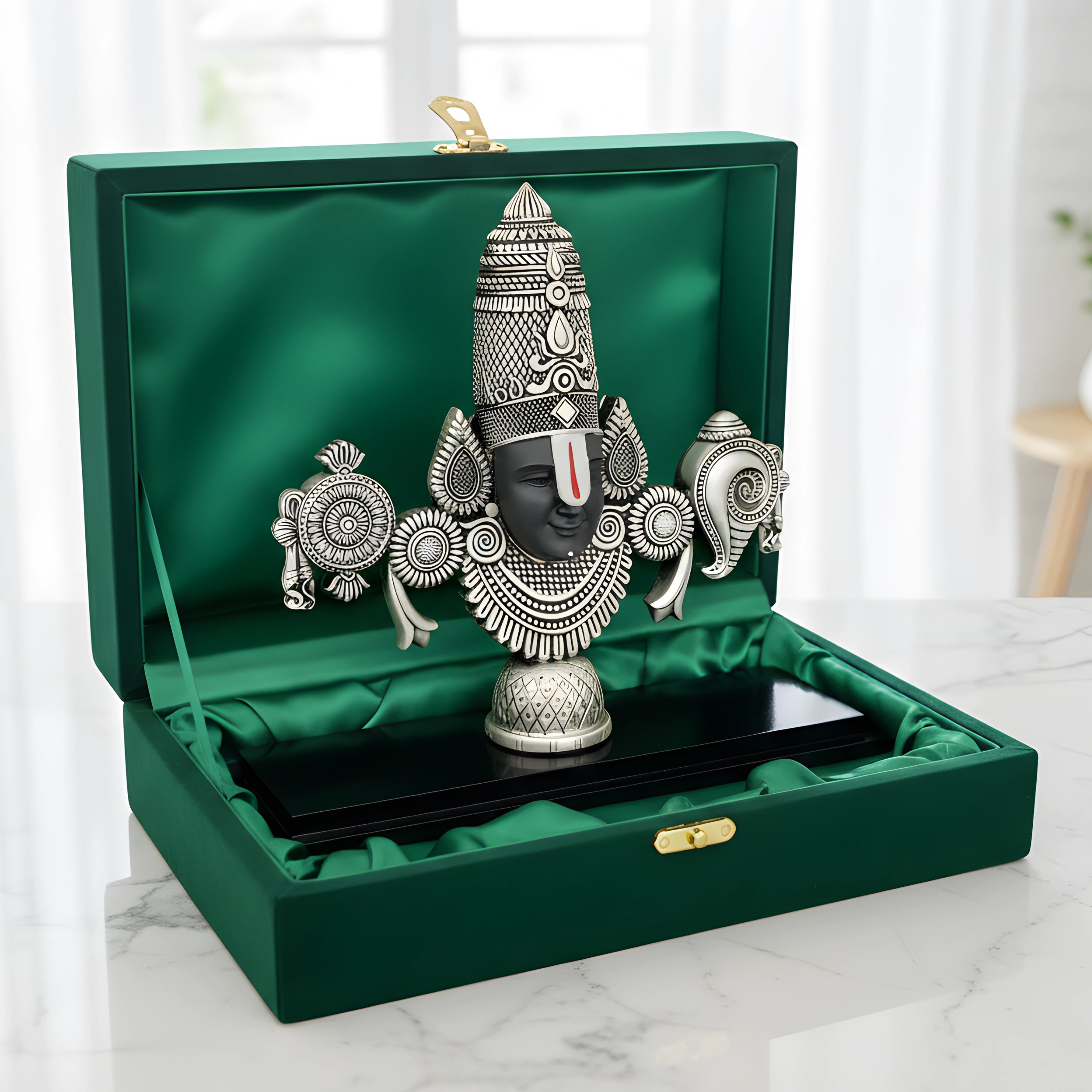 Balaji Idol – Lord Venkateswara Silver-Plated