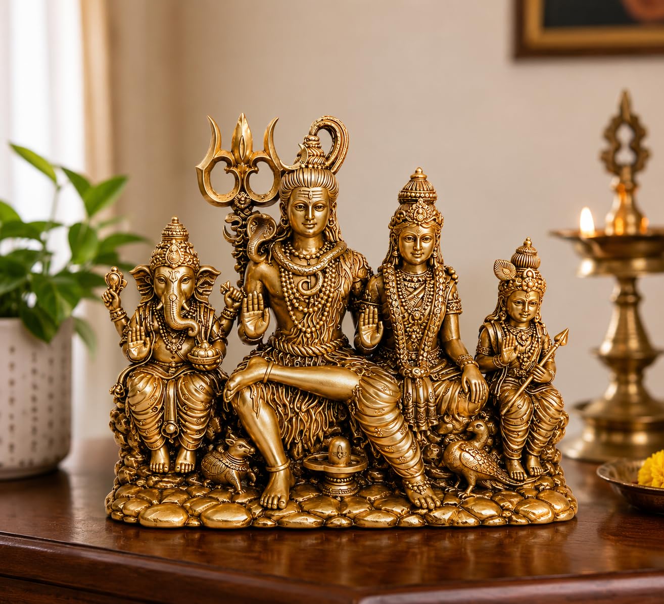Compact Hanuman idol styled for office desk and car dashboard use