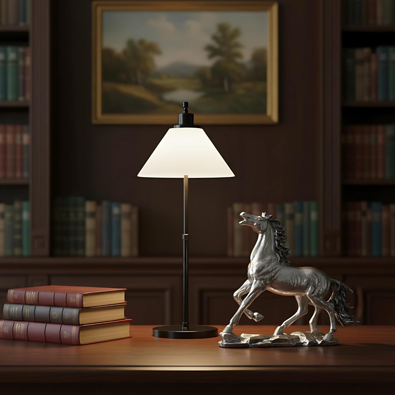 Running Horse Silver-Plated Statue (6")
