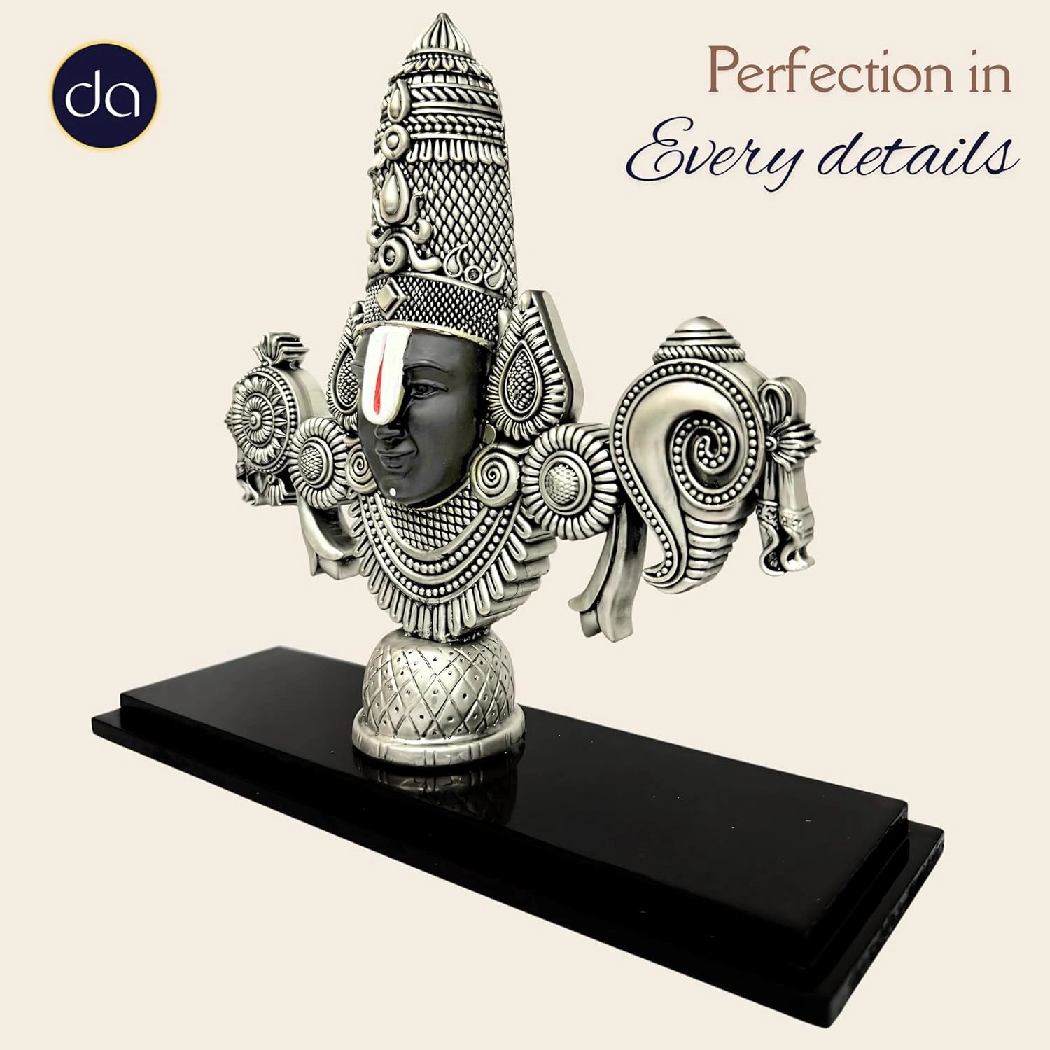Balaji Idol – Lord Venkateswara Silver-Plated