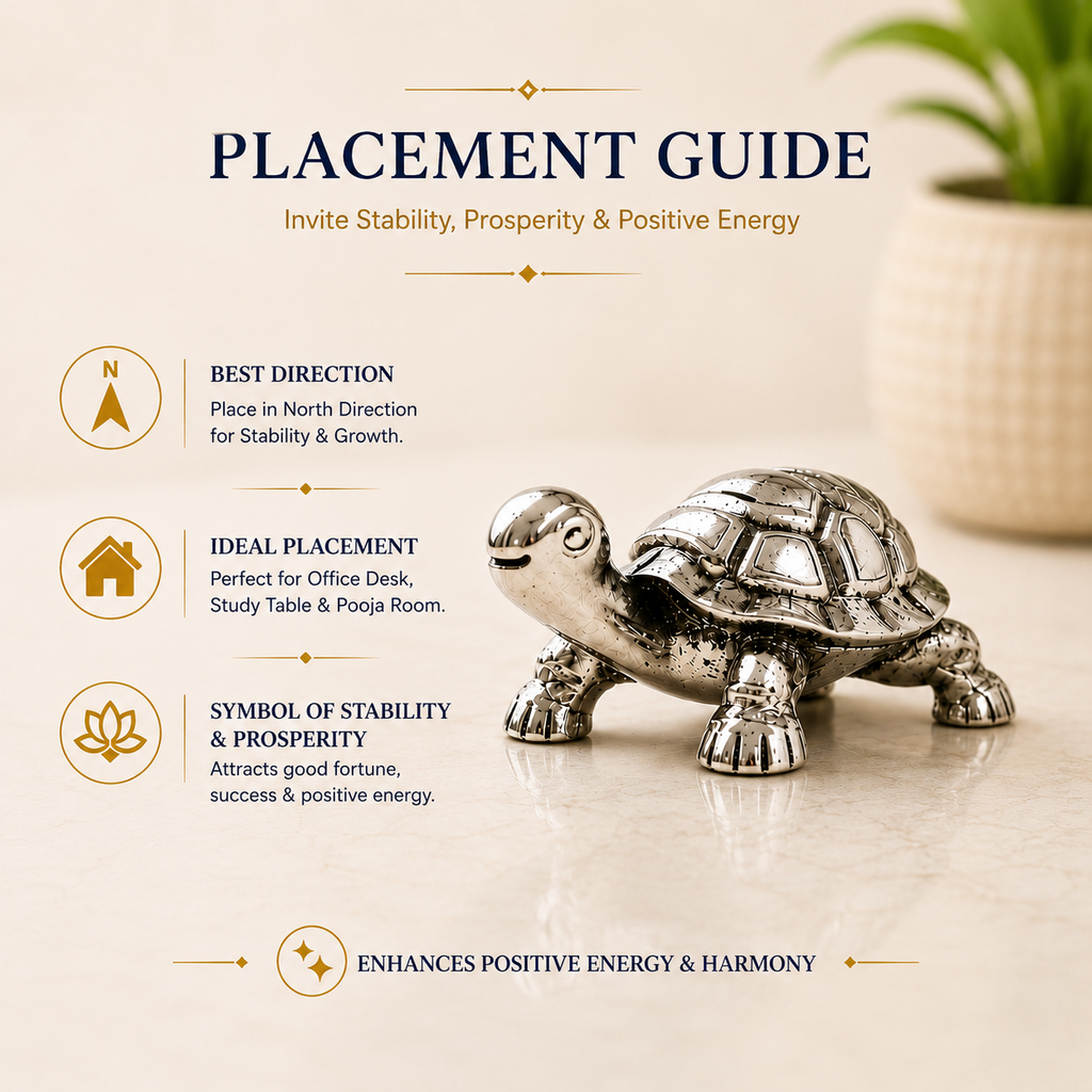 Vastu Tortoise Silver-Plated Idol