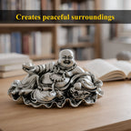 Laughing Buddha Silver-Plated Idol | Standard (4")