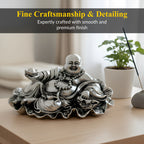 Laughing Buddha Silver-Plated Idol | Standard (4")