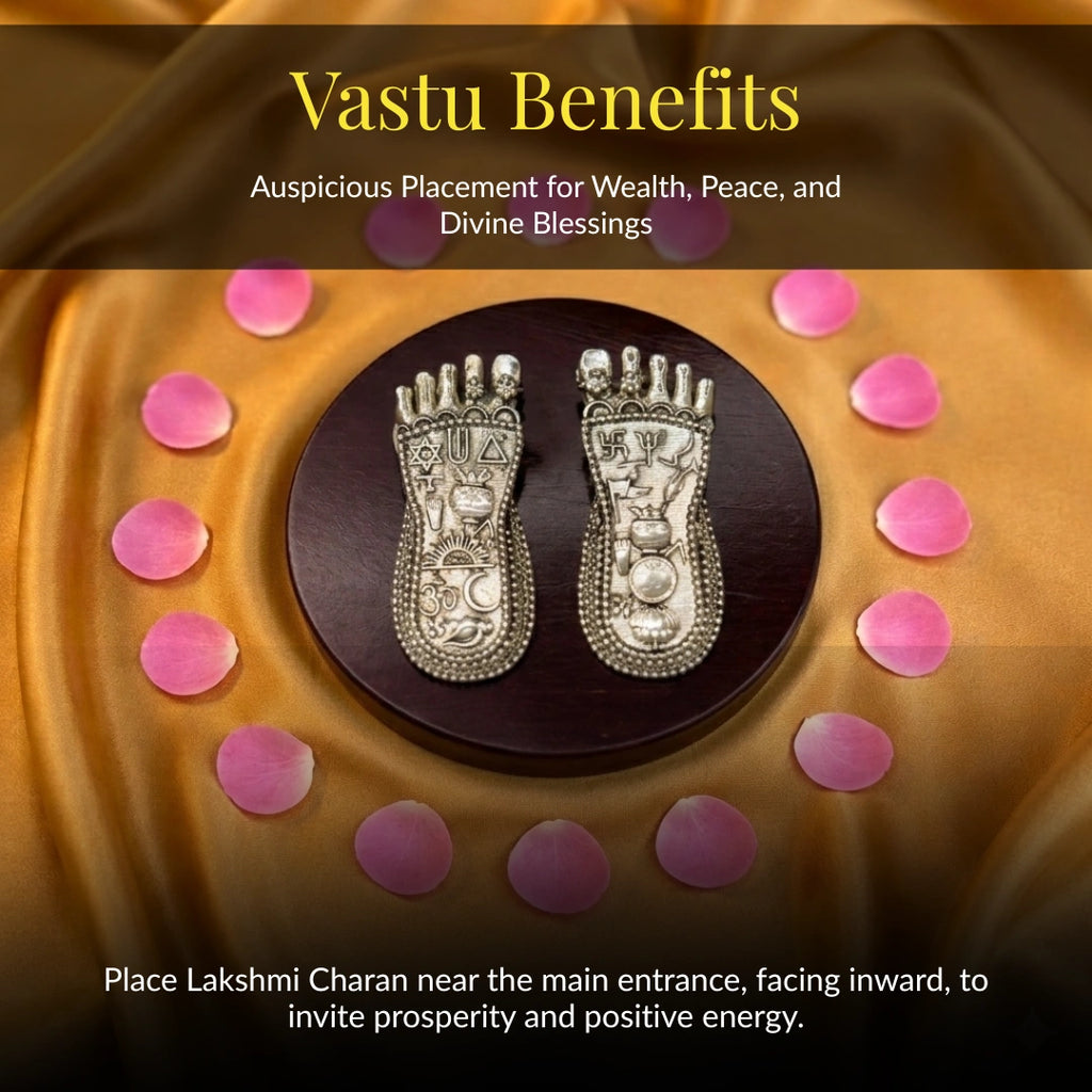 Lakshmi Charan Silver-Plated Idol