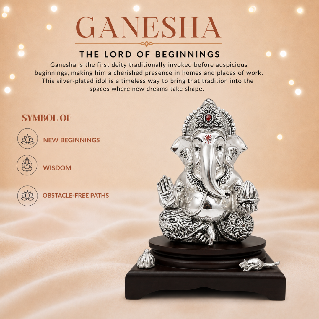 Lord Ganesha symbol of new beginnings, wisdom and obstacle-free paths